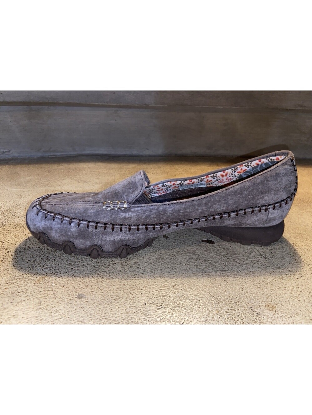 Womens Skechers Relaxed Fit Air-Cooled Memory Foam Brown Suede Slip-On Shoes 9 - Picture 7 of 10